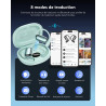Écouteurs traducteur vocal ai instantané bleutooth 6.1, 198 langues fonction 3 en 1 autonomie 80 heures affaires et études