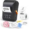 Supvan t50m pro étiqueteuse bleutooth avec ruban, noir | étiquettes larges imperméables, haute qualité, app avec 30 polices + 66