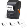 Supvan t50m pro étiqueteuse bleutooth avec 3 rubans, lot 2 | étiquettes larges imperméables, haute qualité, app avec 30 polices 
