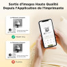 Supvan t50m pro étiqueteuse bleutooth avec 4 rubans, lot 3 | étiquettes larges imperméables, haute qualité, app avec 30 polices 