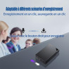 Enregistreur Vocal Espion Discret avec 64 Go de Mémoire, Rechargeable par USB Micro Espion Ecoute a Distance, Mini Dictaphone, E