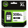 Encre 308XL BK - 730+ Pages, Remplacement pour Originale Cartouche HP 308 Noir, pour HP Envy 6120e 6122e 6132e 6520e 6530e 6532e