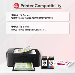 Cartouche 575 576 TR4755i TS3551i TS3750i pour Canon 575 et 576 XL Encre | Remplacement pour Canon Pixma TS3550i TR4750i TS3751i