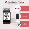 Cartouche 575 576 TR4755i TS3551i TS3750i pour Canon 575 et 576 XL Encre | Remplacement pour Canon Pixma TS3550i TR4750i TS3751i