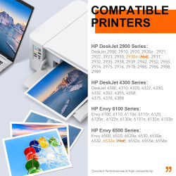 308 XL Cartouches d'impression, 308XL Cartouches Noire et Couleur Compatibles avec Originales HP 308 Cartouches d’Encre pour HP 