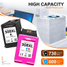 308 XL Cartouches d'impression, 308XL Cartouches Noire et Couleur Compatibles avec Originales HP 308 Cartouches d’Encre pour HP 