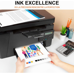308 XL Cartouches d'impression, 308XL Cartouches Noire et Couleur Compatibles avec Originales HP 308 Cartouches d’Encre pour HP 