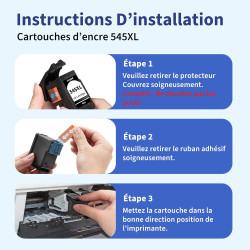 PG-545XL CL-546XL Cartouche d'encre Remplacement pour Canon 575XL 576XL PG-545 CL-546 pour Canon Pixma MX495 TS3150 TS3350 MG245