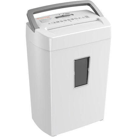 Bonsaii Destructeur de Documents 12 Feuilles Micro-Coupe, Bac 21 L | Niveau de sécurité DIN P-4, anti-bourrage, protection therm