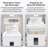 Bonsaii Destructeur de Documents 12 Feuilles Micro-Coupe, Bac 21 L | Niveau de sécurité DIN P-4, anti-bourrage, protection therm