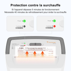 Bonsaii Destructeur de Documents Micro-Coupe, 10 Feuilles, P-4, C275-B | Bac de 21 litres, système anti-blocage, protection cont