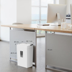 Bonsaii Destructeur de Documents Micro-Coupe, 10 Feuilles, P-4, C275-B | Bac de 21 litres, système anti-blocage, protection cont