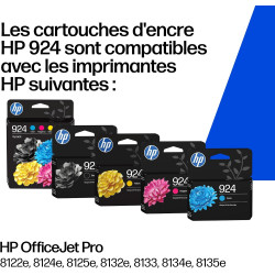 Hp 924 noir original ink cartridge