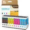 KEENKLE Cartouche d'encre Compatible pour 603 XL Compatible pour Epson XP-2100 XP-2150 XP-4100 XP-4105 XP-4155 XP-3100 XP-2155 W