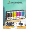 KEENKLE Cartouche d'encre Compatible pour 603 XL Compatible pour Epson XP-2100 XP-2150 XP-4100 XP-4105 XP-4155 XP-3100 XP-2155 W