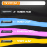 TN248XL TN248 Toner pour Brother MFC-L3740CDW MFC-L3760CDW HL-L3220CWE (5 Toners avec Puce)
