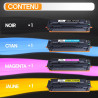 203X Toner Compatible avec HP Color LaserJet Pro MFP M281fdw M254dw M281fdn M280nw M254nw remplace HP 203X 203A – (4X Cartouches
