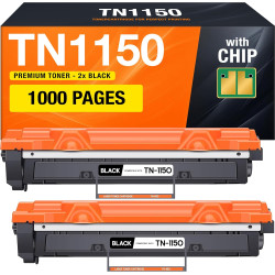 Supply Guy TN1150 TN-1150 Cartouches de Toner avec Puce Compatible pour Brother HL-L1240W DCP-L1640W DCP-L1660W HL-L1242W DCP-L1