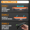 Supply Guy TN1150 TN-1150 Cartouches de Toner avec Puce Compatible pour Brother HL-L1240W DCP-L1640W DCP-L1660W HL-L1242W DCP-L1