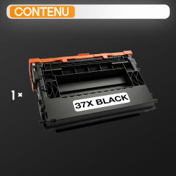 Supply Guy 37X CF237X Cartouche de Toner Compatible pour HP 37X 37A 37Y CF237A pour LaserJet Enterprise Flow MFP M631h M632z M63