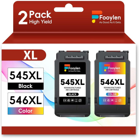 PG-545XL CL-546XL PG545 CL546 XL Cartouches d’encre pour Canon 545 546 XL PG 545XL CL 546XL Cartouches pour Pixma MX490 MX495 TR