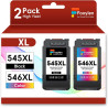 PG-545XL CL-546XL PG545 CL546 XL Cartouches d’encre pour Canon 545 546 XL PG 545XL CL 546XL Cartouches pour Pixma MX490 MX495 TR