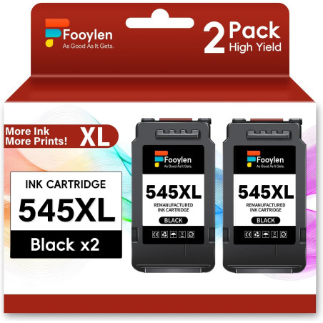 PG-545XL PG-545 XL Cartouches de rechange pour Canon 545 Cartouches d'encre pour Canon PG 545 Noir pour Canon Pixma MX495 TR4550