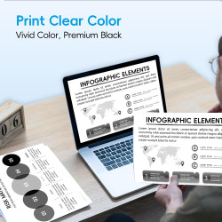 575XL PG575XL Lot de 2 Cartouches d'encre Noires PG-575 XL pour Canon 575 XL PG575 pour Canon Pixma TS3550i TS3551i TS3750i TR47