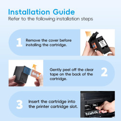 575XL PG575XL Lot de 2 Cartouches d'encre Noires PG-575 XL pour Canon 575 XL PG575 pour Canon Pixma TS3550i TS3551i TS3750i TR47