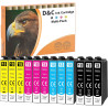 D&C 12 x Cartouches d'encre 18XL compatibles avec Epson 18 XL pour Epson Expression Home XP-322 XP-405 XP-312 XP-412 XP-305 XP-2