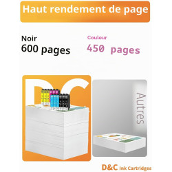 D&C 12 x Cartouches d'encre 18XL compatibles avec Epson 18 XL pour Epson Expression Home XP-322 XP-405 XP-312 XP-412 XP-305 XP-2