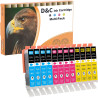 D&C 12x 551XL Cartouches d'encre Compatibles avec Canon CLI-551 XL Cartouches pour Canon Pixma IP8750 IP7250 MG5650 MG5550 MX725