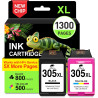 COLORETTO 305XL Cartouche pour HP 305 pour HP DeskJet 2820e 2800e 4200e 4220e 4230e 2810e 4222e 2821e 2822e 2823e 4210e 2720e 27