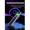 Enregistreur Vocal Espion Mémoire 64 GB, Mini Dictaphone Rechargeable Par USB, Micro Espion Avec Fonction de Commande Vocale, Av