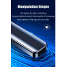 Enregistreur Vocal Espion Mémoire 64 GB, Mini Dictaphone Rechargeable Par USB, Micro Espion Avec Fonction de Commande Vocale, Av