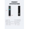 Enregistreur Vocal Espion Mémoire 64 GB, Mini Dictaphone Rechargeable Par USB, Micro Espion Avec Fonction de Commande Vocale, Av