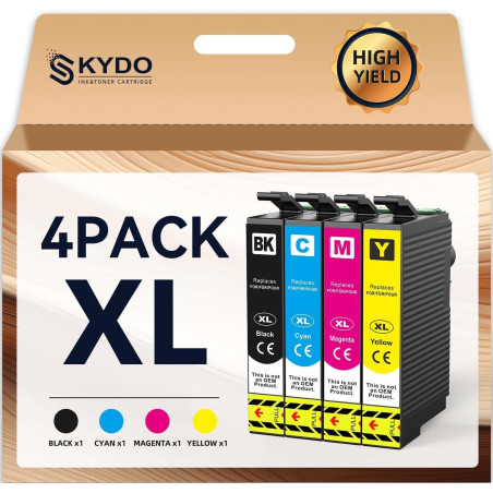 Skydo Compatible avec 604 XL Cartouches d'encre Compatible pour Expression Home XP-2200 XP-2205 XP-3200 XP-4200 XP-3205 XP-4205 