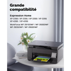 Skydo Compatible avec 604 XL Cartouches d'encre Compatible pour Expression Home XP-2200 XP-2205 XP-3200 XP-4200 XP-3205 XP-4205 