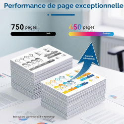 Neiber 303XL Cartouches d'encre Remplacement pour Cartouche HP 303 XL Noir et Couleur pour Encre HP 303 pour Envy Photo 6220e 62