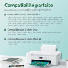 Encre 301XL BK/CMY - 750/450+ Pages, Remplacement pour Originale Cartouche HP 301 Noir et Couleur, pour HP DeskJet 2540 3050 205