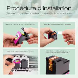 305XL Compatible avec Les Cartouches HP 305 Noir et Couleur pour Les imprimantes DeskJet 2820e 2720e 2720 2710e DeskJet Plus 413