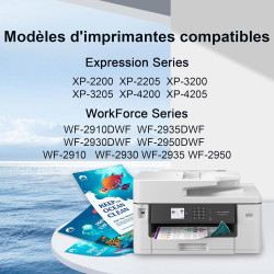 Compatible pour 604XL Cartouches d'encre, 10-Pack | Compatible pour Epson XP-2200 XP-2205 XP-3200 XP-3205 XP-4200 XP-4205 Workfo