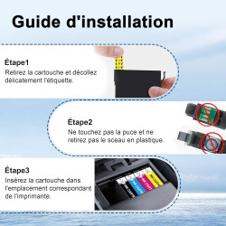 Compatible pour 604XL Cartouches d'encre, 10-Pack | Compatible pour Epson XP-2200 XP-2205 XP-3200 XP-3205 XP-4200 XP-4205 Workfo
