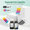 Encre PG-575/CL-576XL – 500/400+ Pages, Remplacement pour Originale Cartouche Canon 575 576 Noire & Couleur, pour Pixma TS3550i 
