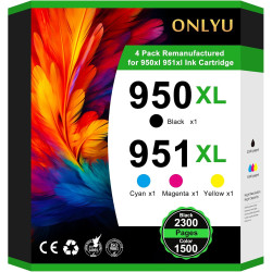 ONLYU Cartouches d'encre 950XL 951XL Remplacement des Cartouches HP 950 951 | Compatibles avec Cartouche HP officejet Pro 8600 p