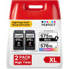 575XL 576XL Cartouche d'encre Compatible Cartouche Canon 575 et 576 PG575XL CL576XL pour Canon Pixma TS3551i TR4755i TS3750i TS3
