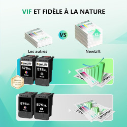 575XL 576XL Cartouche d'encre Compatible Cartouche Canon 575 et 576 PG575XL CL576XL pour Canon Pixma TS3551i TR4755i TS3750i TS3