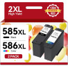 Cartouches d'encre PG-585XL / CL-586XL Multipack Haute Capacité – Jusqu'à 2.260 Pages, Compatibles Canon 585 586, pour PIXMA TS7
