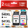 540XL 541XL Cartouches d'encre Compatibles pour Cartouche Canon 540 541 XL pour PIXMA MG3650s TS5150 TS5151 MG3550 MG3600 MG3650