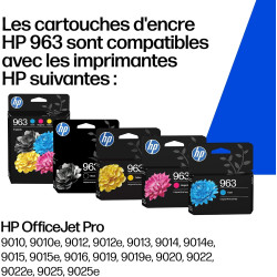 HP 963 Cyan Original Ink Cartridge